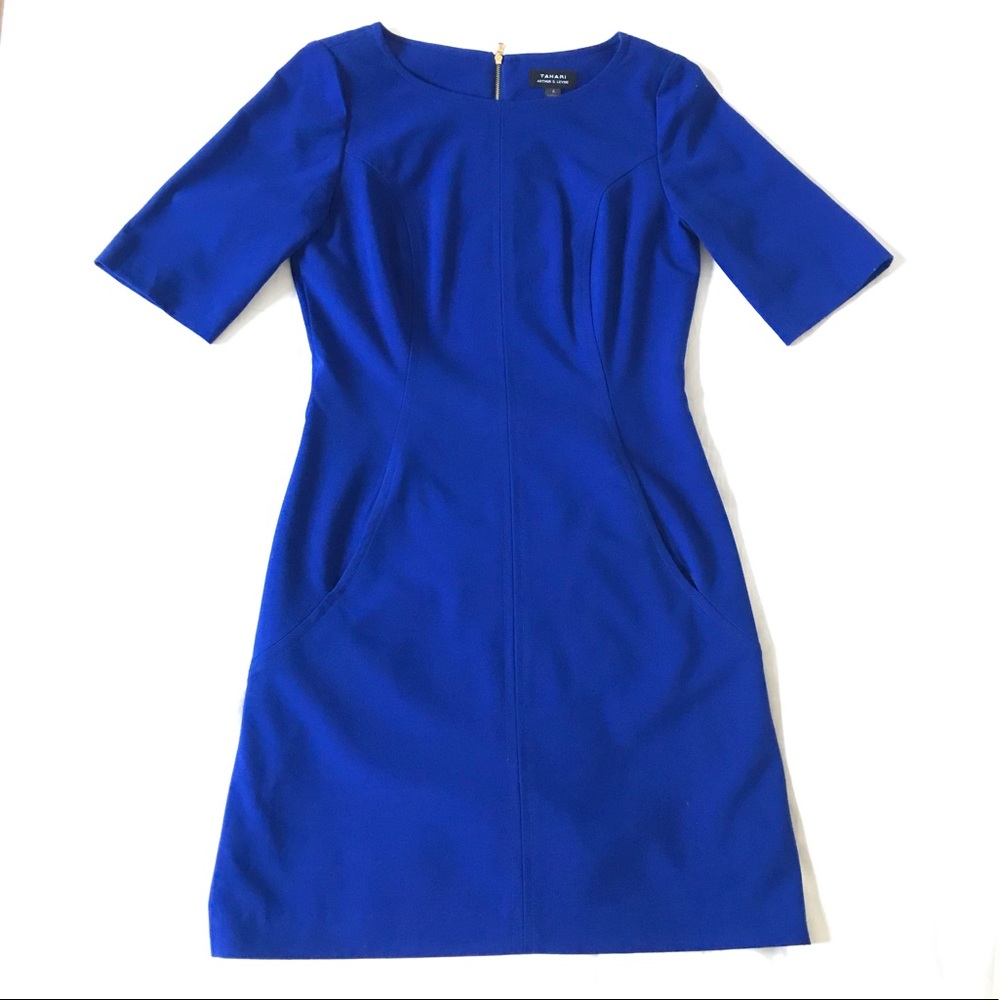 Tahari Royal Blue Dress // Size 6